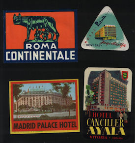 Full Images of Hotel Luggage labels will open in a new window to return to pervious page close window