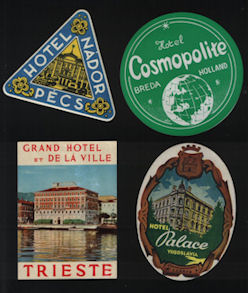 Full Images of Hotel Luggage labels will open in a new window to return to pervious page close window