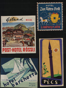 Full Images of Hotel Luggage labels will open in a new window to return to pervious page close window