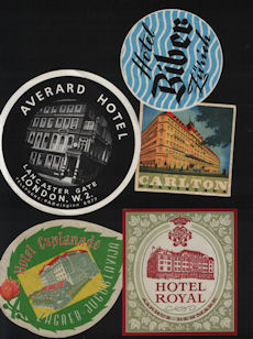 Full Images of Hotel Luggage labels will open in a new window to return to pervious page close window